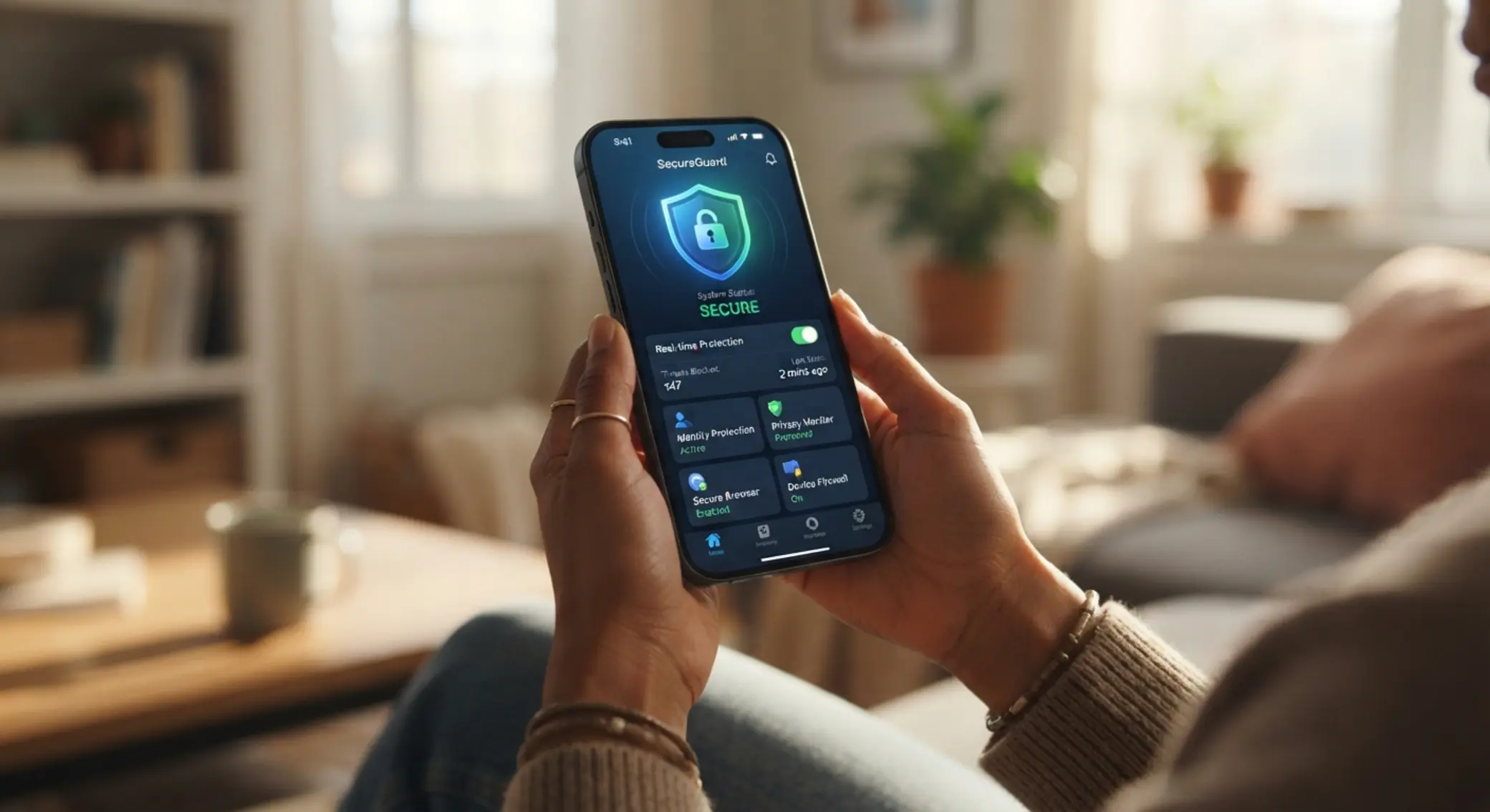 Secure BetX Android app use with mobile protection concept