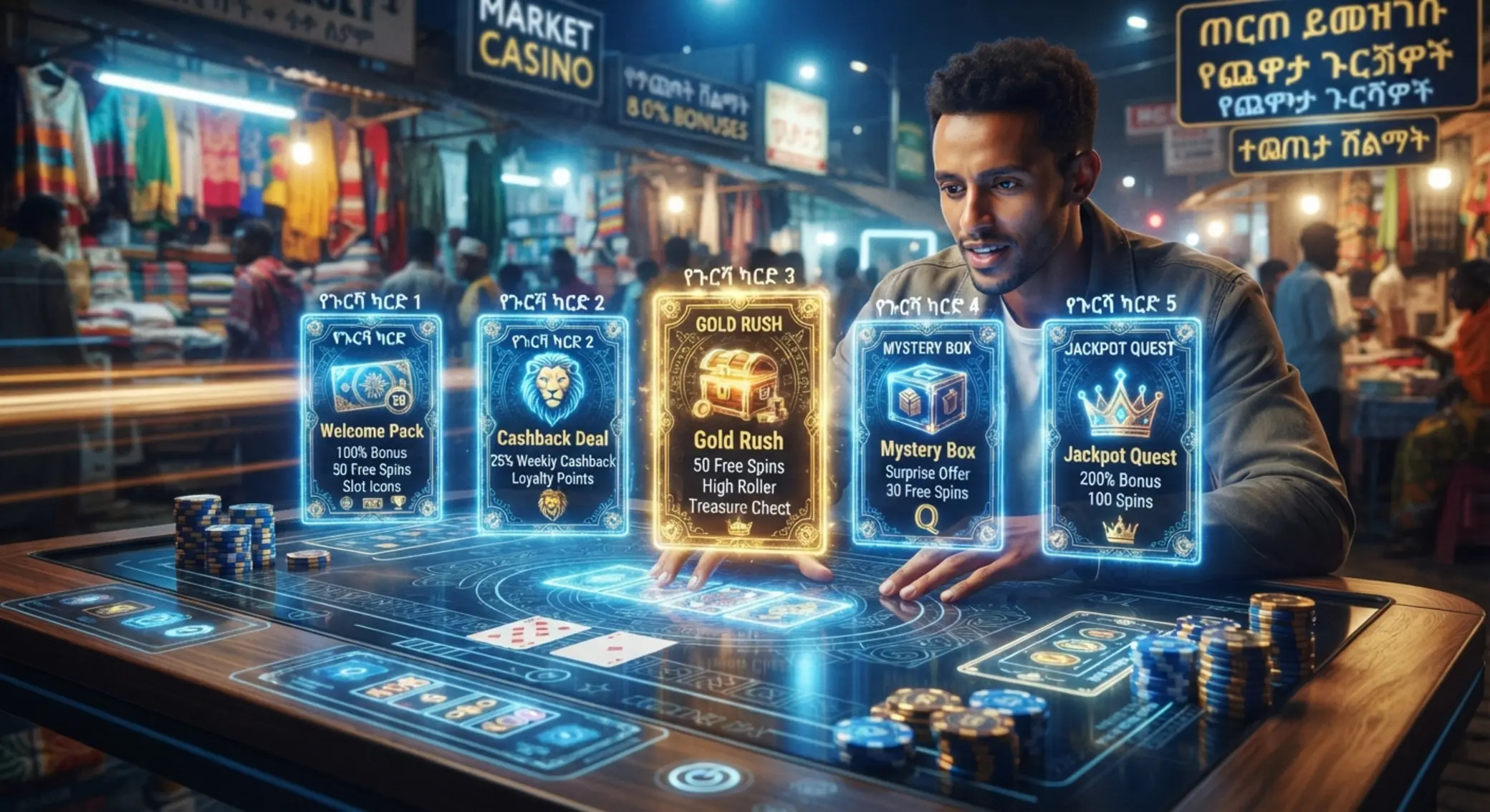 Comparison of bonus types for BetX Ethiopia players