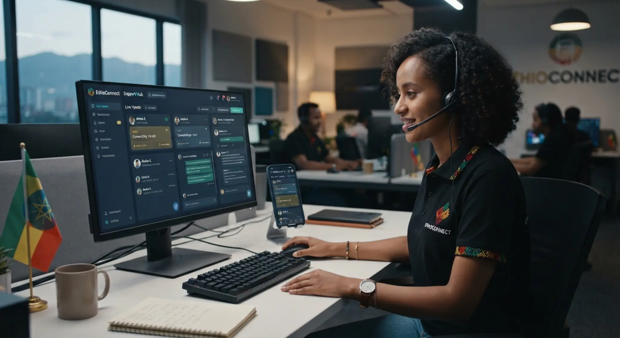 BetX support agent using digital dashboard on desktop and mobile
